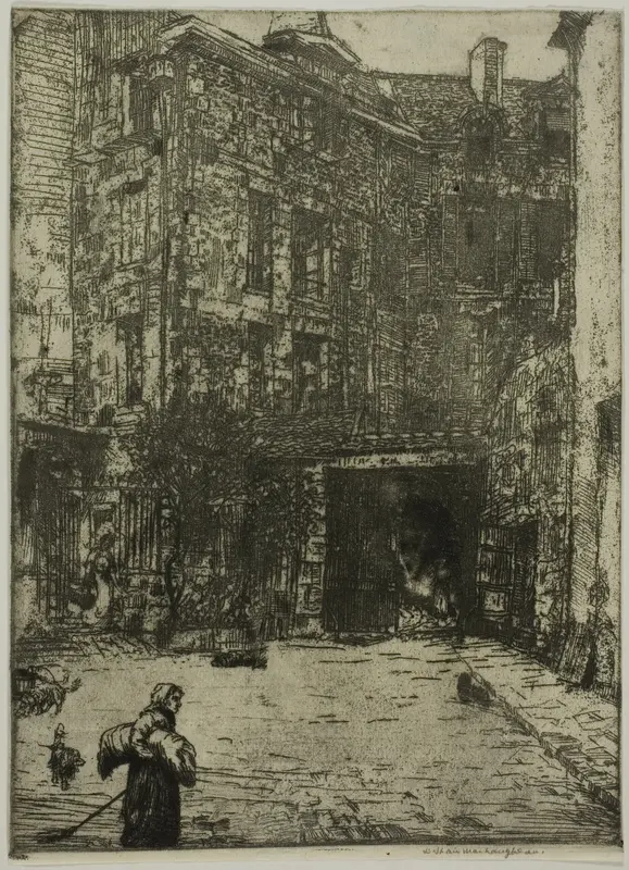 Cour de Commerce, Paris Wall Art by Donald Shaw MacLaughlan - High-Resolution Digital Print