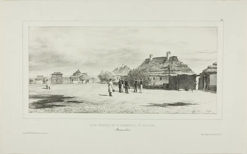 Courtyard of the Quarantine General, Skoulani, Bessarabia