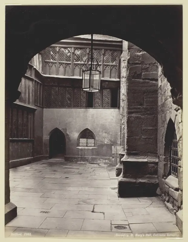 Coventry, St. Mary's Hall, Entrance Gateway Wall Art by Francis Bedford - High-Resolution Digital Print