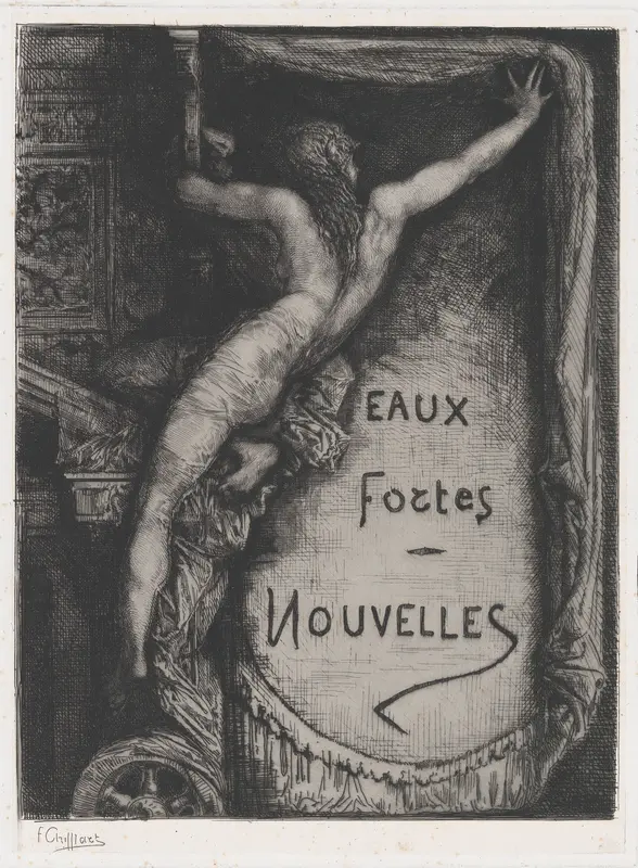 Cover for "Eaux Fortes Nouvelles" Wall Art by François-Nicolas Chifflart - High-Resolution Digital Print