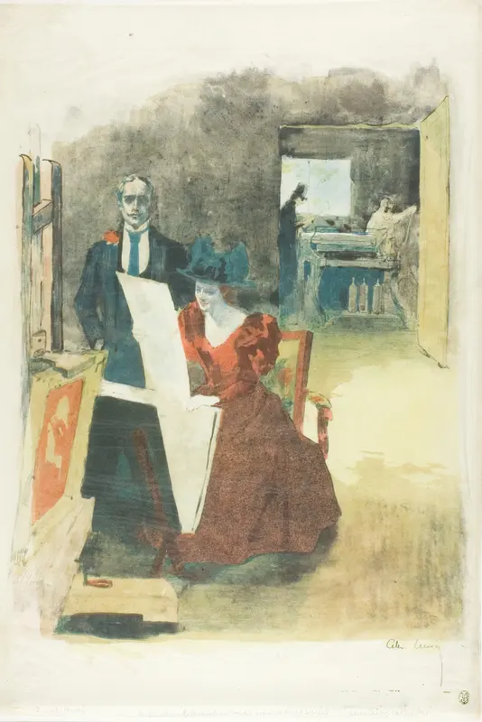 Cover for the portfolio, The Painters-Lithographers (Les Peintres Lithographes) Wall Art by Alexandre Lunois - High-Resolution Digital Print