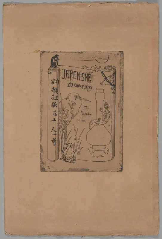 Cover to Japonisme Wall Art by Félix Hilaire Buhot - High-Resolution Digital Print