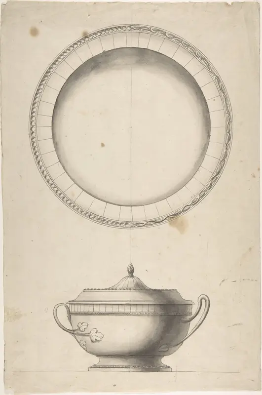 Covered Dish with Tray Wall Art by Anonymous, Italian, 19th century - High-Resolution Digital Print
