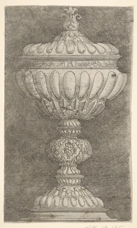 Covered Goblet with Grapes on the Stem Wall Art by Albrecht Altdorfer - High-Resolution Digital Print