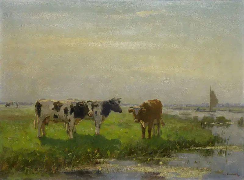 Cows in the Meadow Wall Art by Unknown - High-Resolution Digital Print
