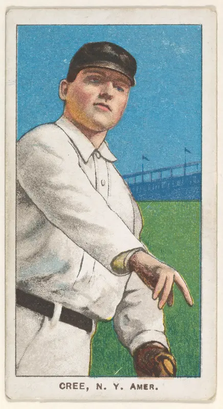 Cree, New York, American League, from the White Border series (T206) for the American Tobacco Company Wall Art by American Tobacco Company - High-Resolution Digital Print