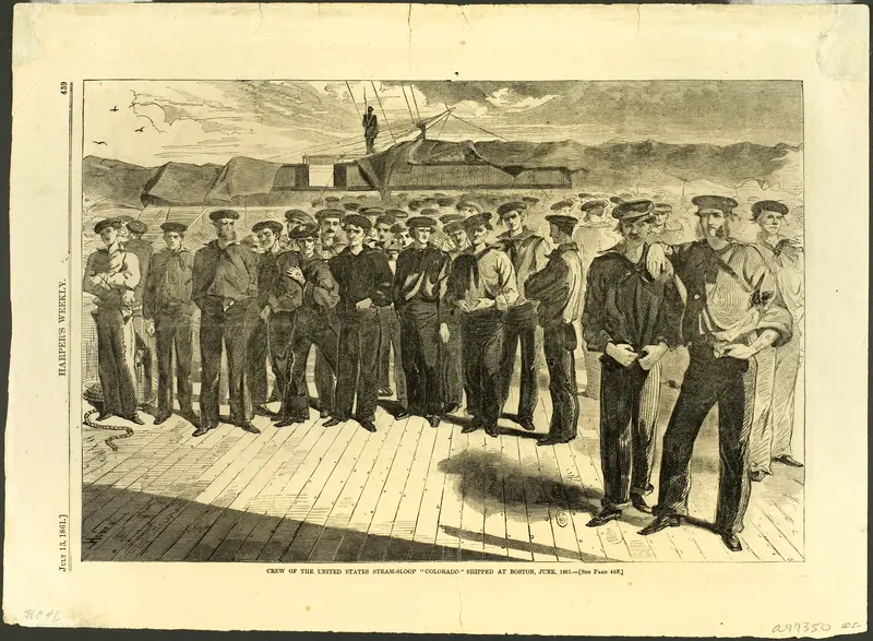 Crew of the United States Steam Sloop "Colorado" Shipped at Boston, June, 1861