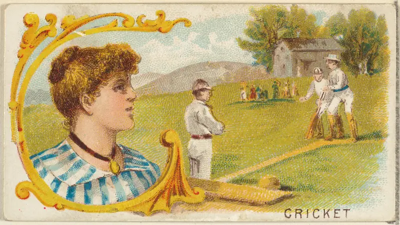 Cricket, from the Games and Sports series (N165) for Old Judge Cigarettes Wall Art by Goodwin & Company - High-Resolution Digital Print