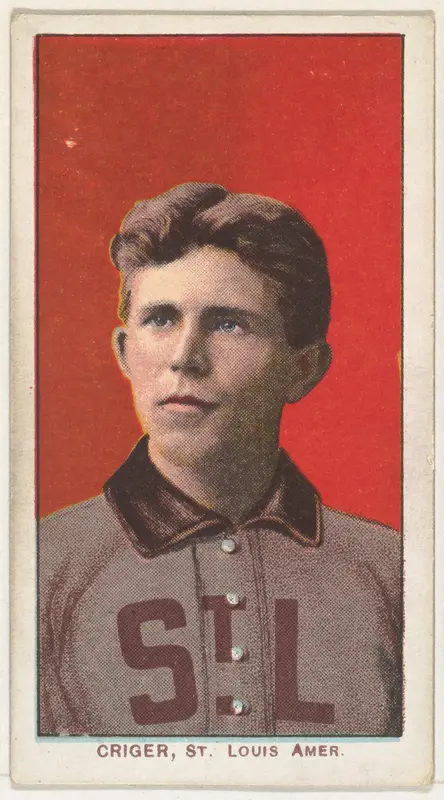 Criger, St. Louis, American League, from the White Border series (T206) for the American Tobacco Company Wall Art by American Tobacco Company - High-Resolution Digital Print