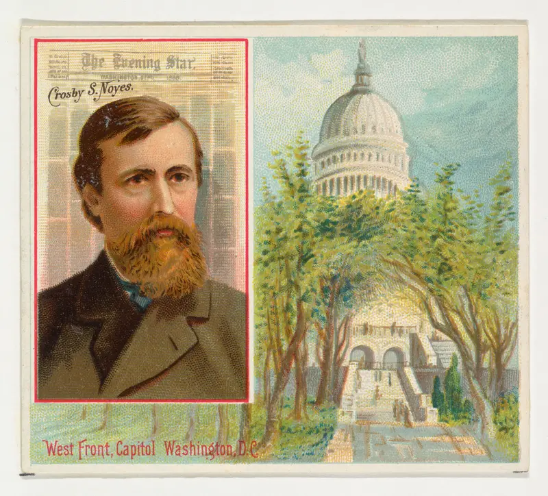 Crosby S. Noyes, The Washington Evening Star, from the American Editors series (N35) for Allen & Ginter Cigarettes Wall Art by Allen & Ginter - High-Resolution Digital Print