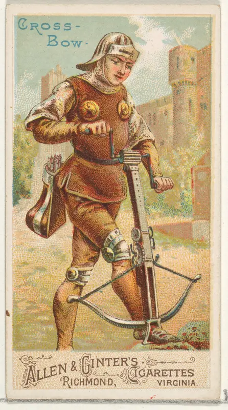 Crossbow, from the Arms of All Nations series (N3) for Allen & Ginter Cigarettes Brands Wall Art by Allen & Ginter - High-Resolution Digital Print