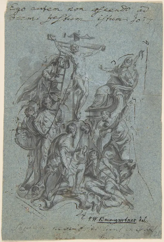Crucifixion Wall Art by Johann Wolfgang Baumgartner - High-Resolution Digital Print