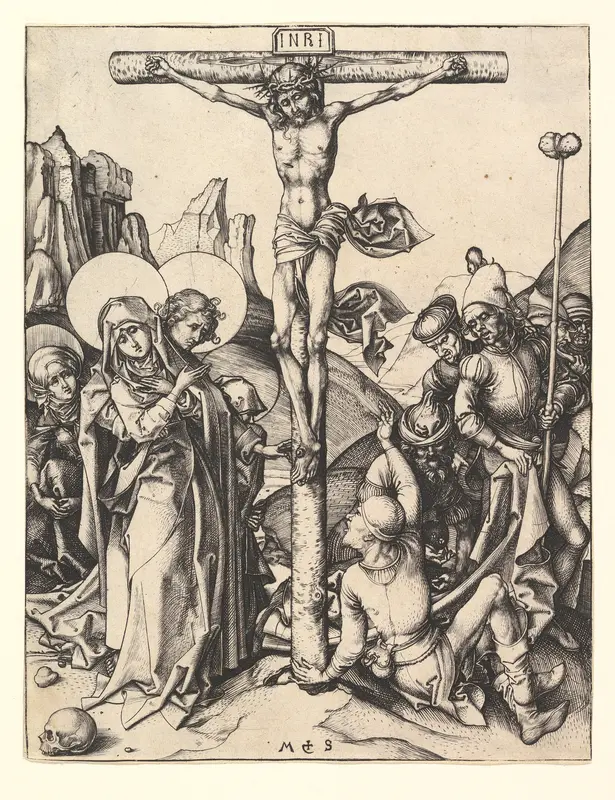 Crucifixion Wall Art by Martin Schongauer - High-Resolution Digital Print