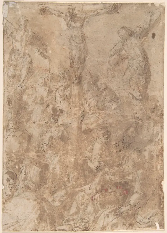 Crucifixion Wall Art by Anonymous, Italian, 16th century - High-Resolution Digital Print