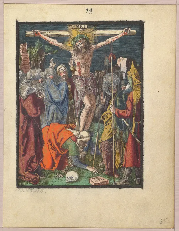 Crucifixion, from "The Small Woodcut Passion" Wall Art by Albrecht Dürer - High-Resolution Digital Print