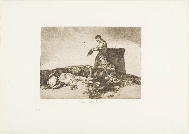 Cruel tale of woe!, plate 48 from The Disasters of War