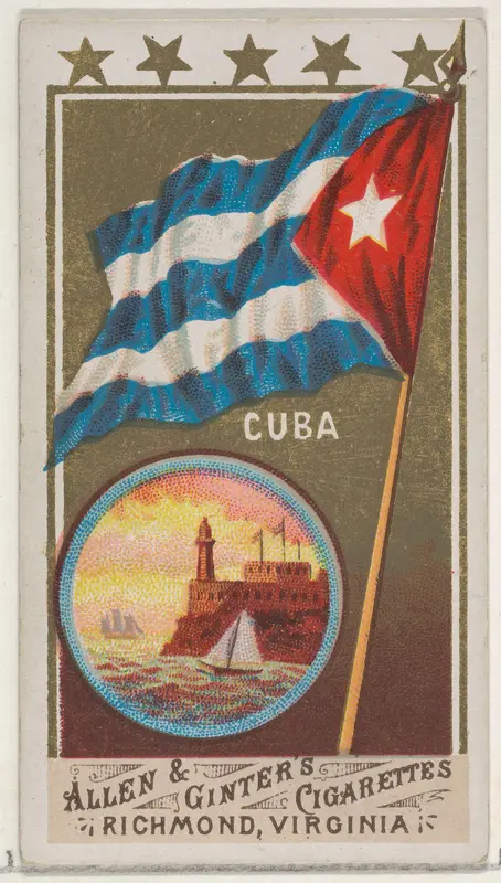 Cuba, from Flags of All Nations, Series 1 (N9) for Allen & Ginter Cigarettes Brands Wall Art by Allen & Ginter - High-Resolution Digital Print