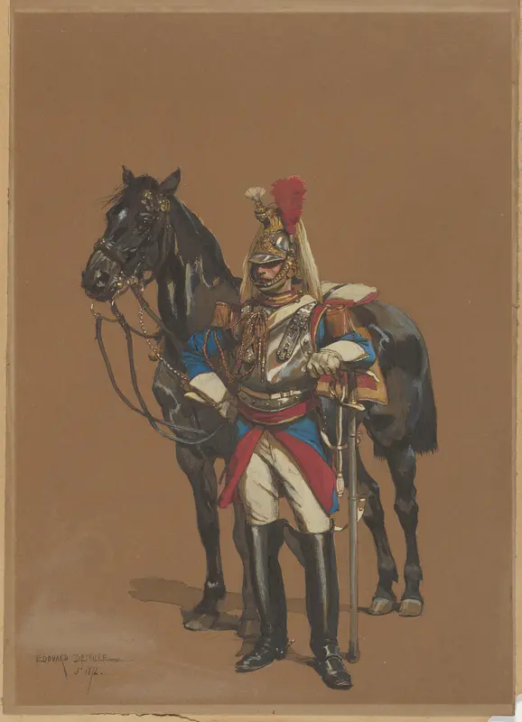 Cuirassier Wall Art by Edouard Detaille - High-Resolution Digital Print