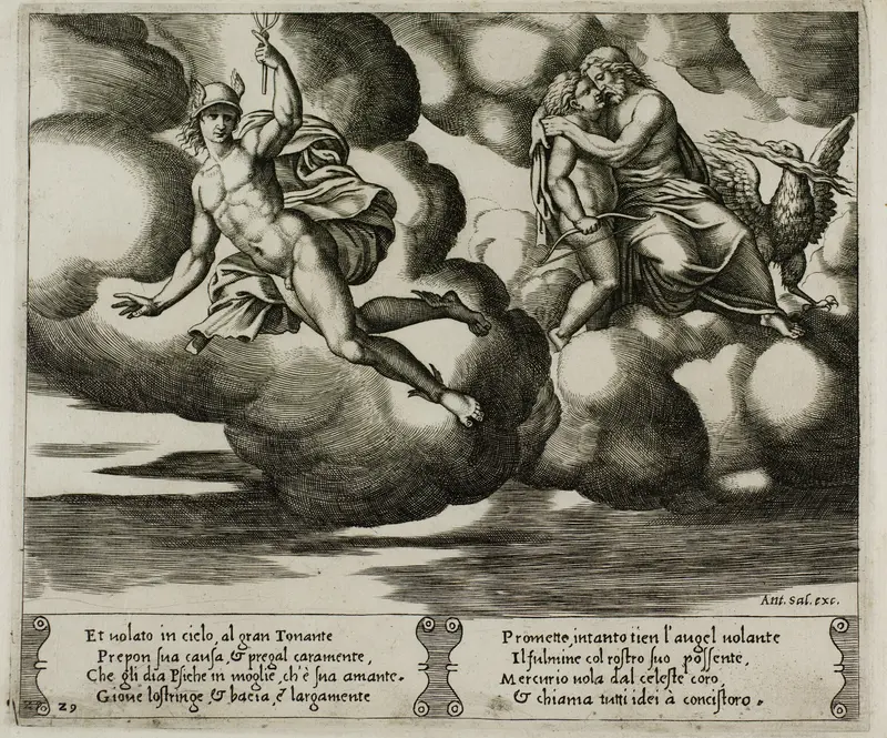 Cupid Begging Jupiter for Mercy for Psyche