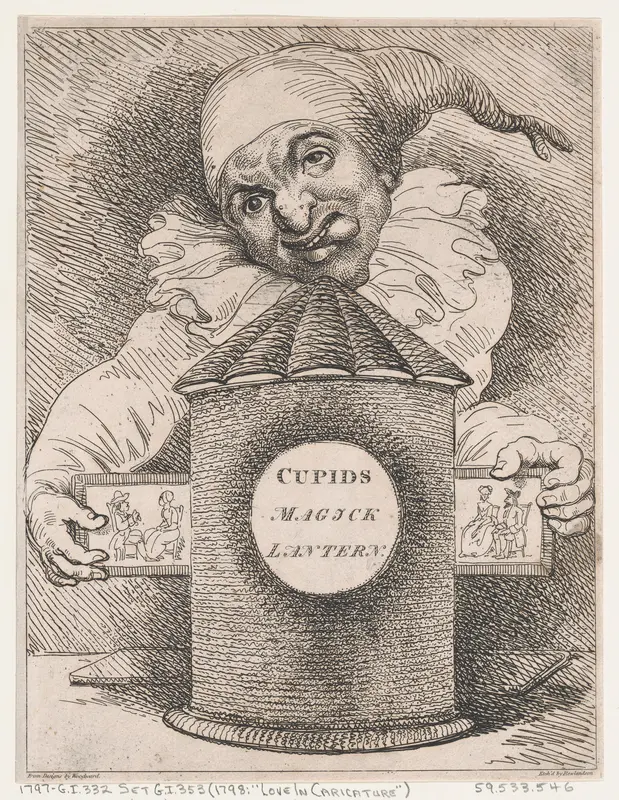 Cupid's Magick Lantern Wall Art by Thomas Rowlandson - High-Resolution Digital Print