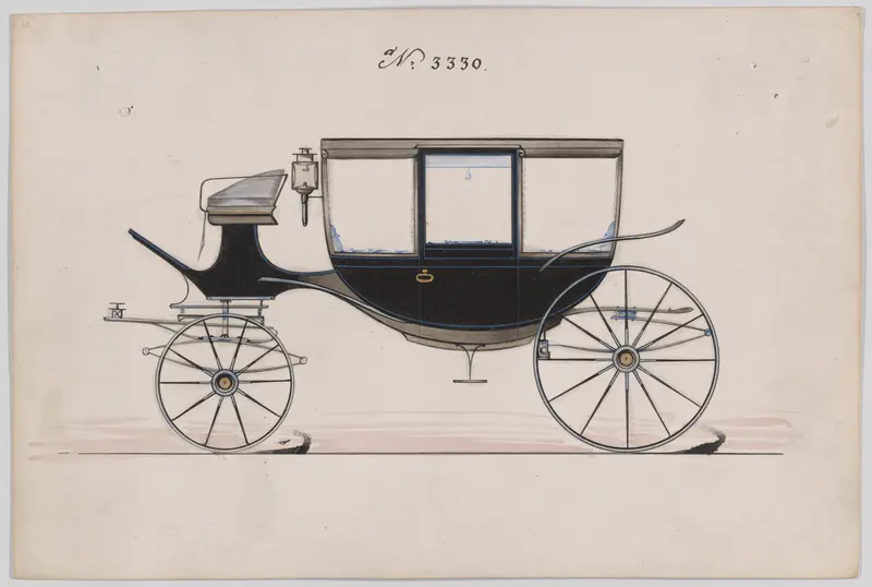 Curtain Coach #3330 Wall Art by Brewster & Co. - High-Resolution Digital Print