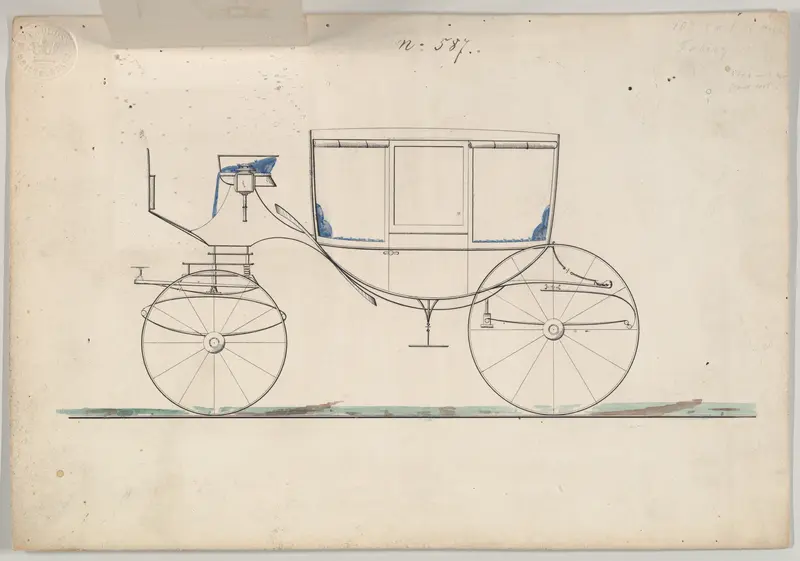 Curtain Coach #587 Wall Art by Brewster & Co. - High-Resolution Digital Print