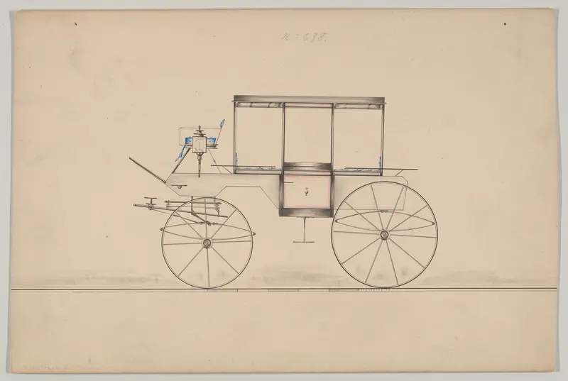 Curtain Coach #698 Wall Art by Brewster & Co. - High-Resolution Digital Print