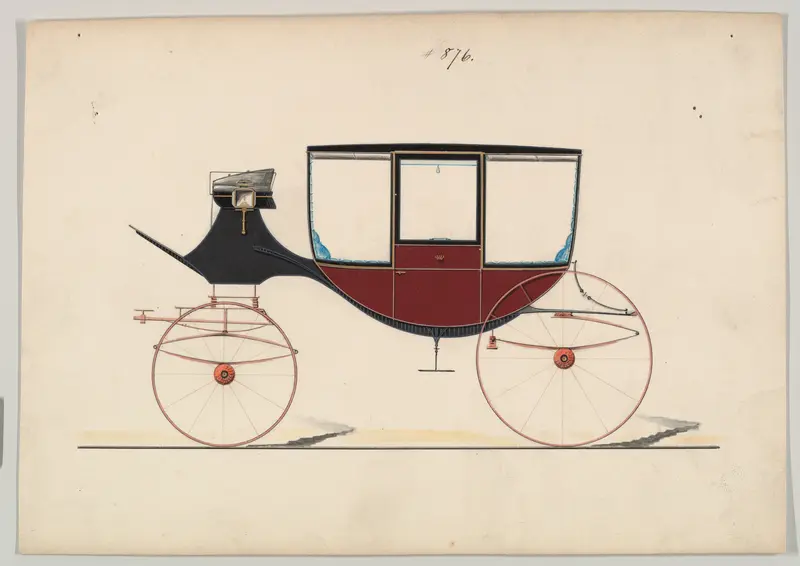 Curtain Coach #876 Wall Art by Brewster & Co. - High-Resolution Digital Print