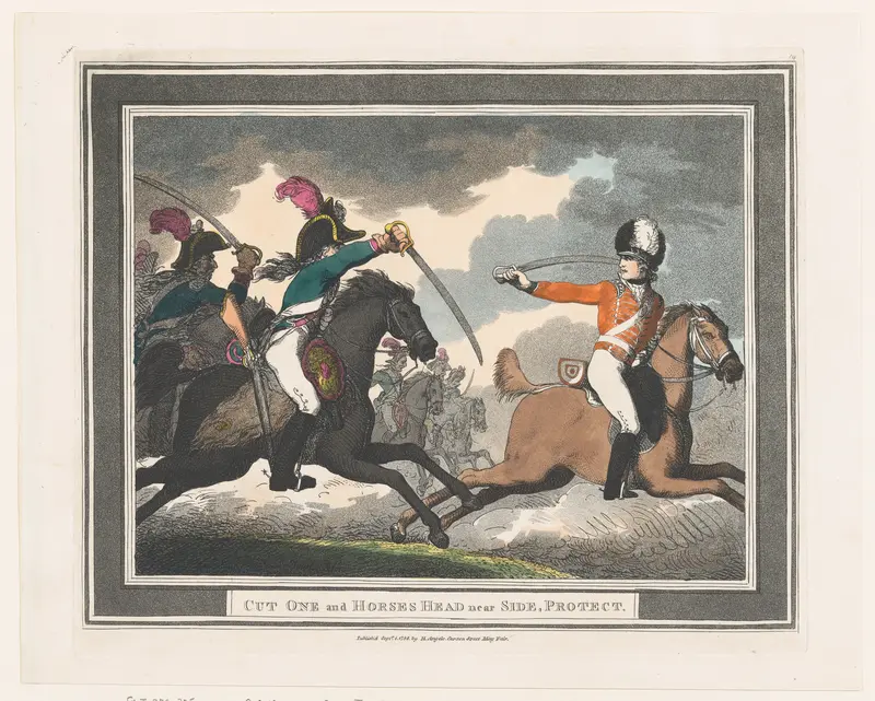 Cut One and Horses Head near Side, Protect Wall Art by Thomas Rowlandson - High-Resolution Digital Print