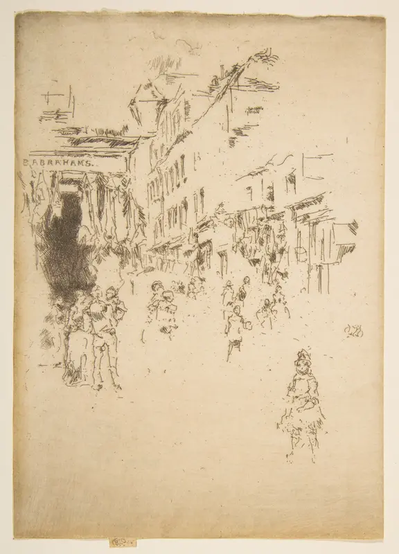 Cutler Street, Houndsditch Wall Art by James McNeill Whistler - High-Resolution Digital Print