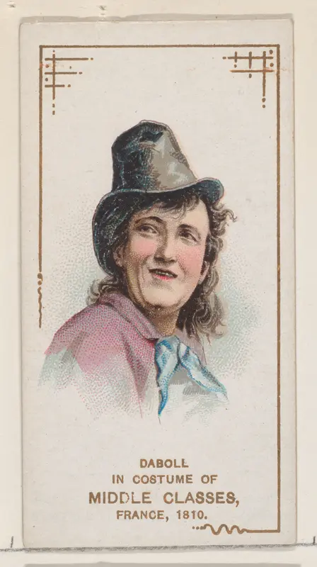 Daboll in costume of middle classes, France, 1810, from the set Actors and Actresses, First Series (N70) for Duke brand cigarettes Wall Art by W. Duke, Sons & Co. - High-Resolution Digital Print