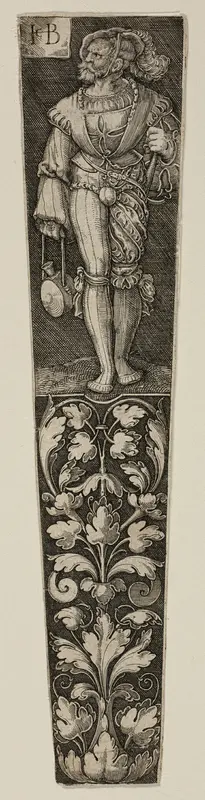 Dagger Sheath with a Landsknecht Wall Art by Jacob Binck - High-Resolution Digital Print