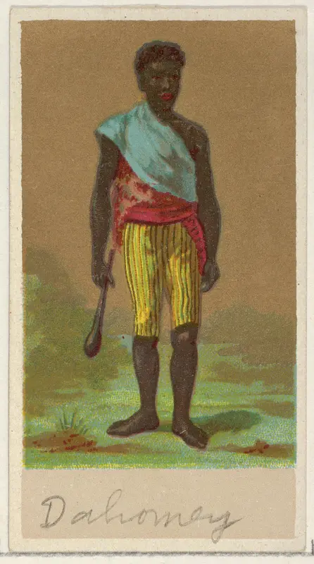 Dahomey, from the Natives in Costume series (N16), Teofani Issue, for Allen & Ginter Cigarettes Brands Wall Art by Allen & Ginter - High-Resolution Digital Print