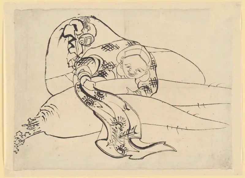 Daikoku (God of Luck) with Radish