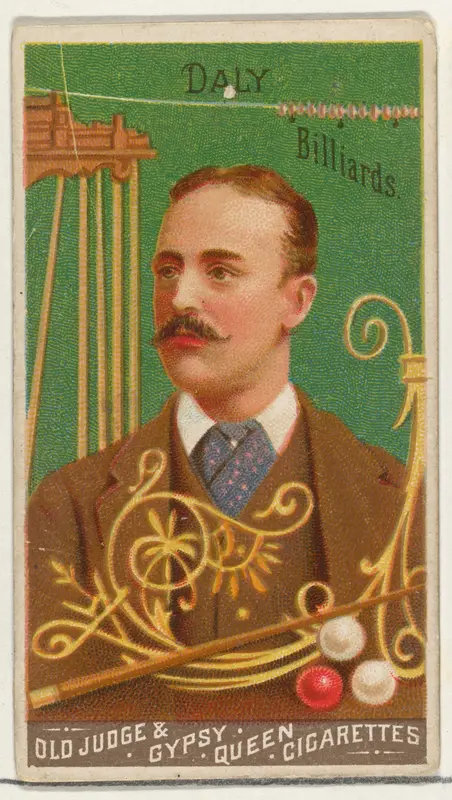 Daly, Billiards, from the Goodwin Champion series for Old Judge and Gypsy Queen Cigarettes Wall Art by Goodwin & Company - High-Resolution Digital Print