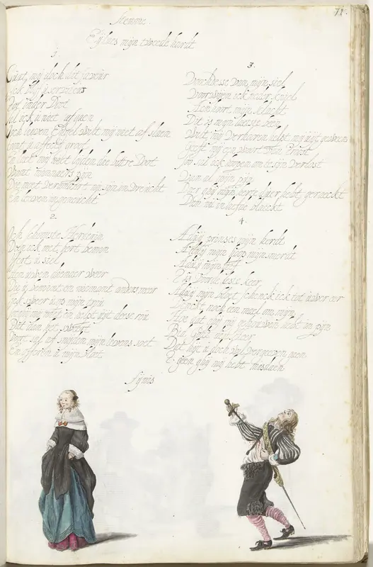 Dame en een heer die zelfmoord pleegt Wall Art by Gesina ter Borch - High-Resolution Digital Print
