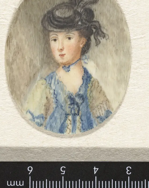 Dame met een zwart hoedje Wall Art by Unknown - High-Resolution Digital Print