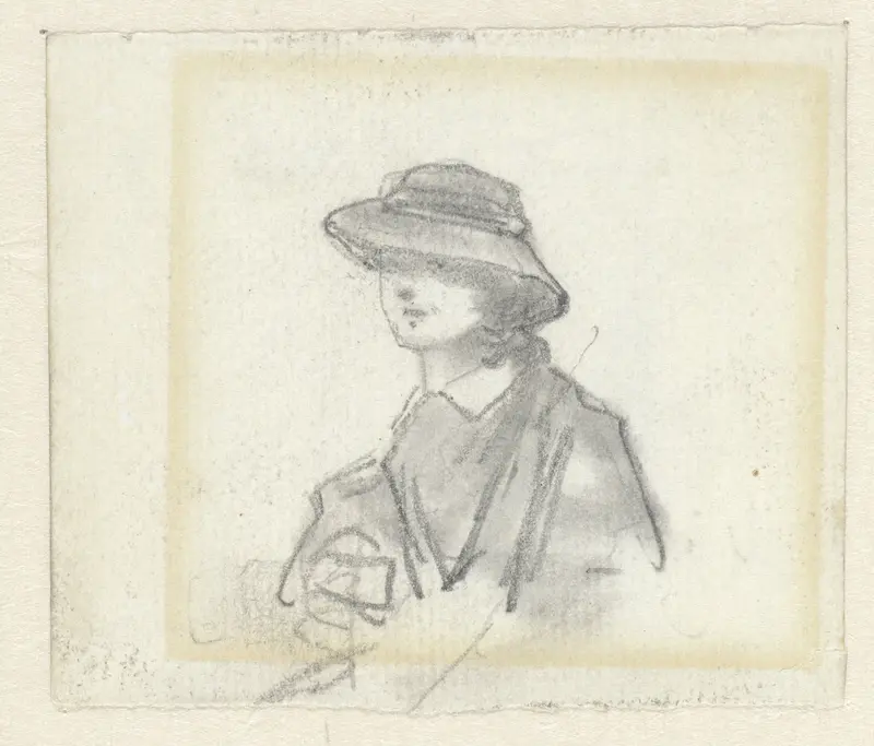 Dame met hoed Wall Art by Jacob Maris - High-Resolution Digital Print