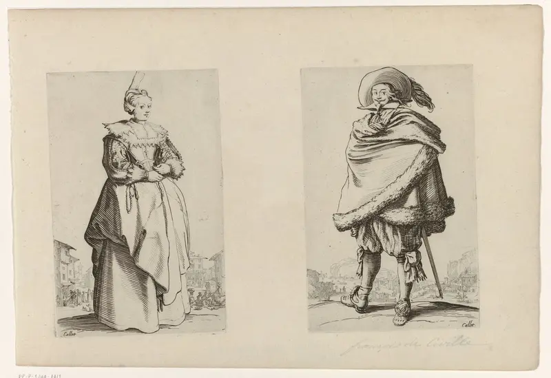 Dame met hoog mutsje en rozenkrans, naar rechts Wall Art by Unknown - High-Resolution Digital Print