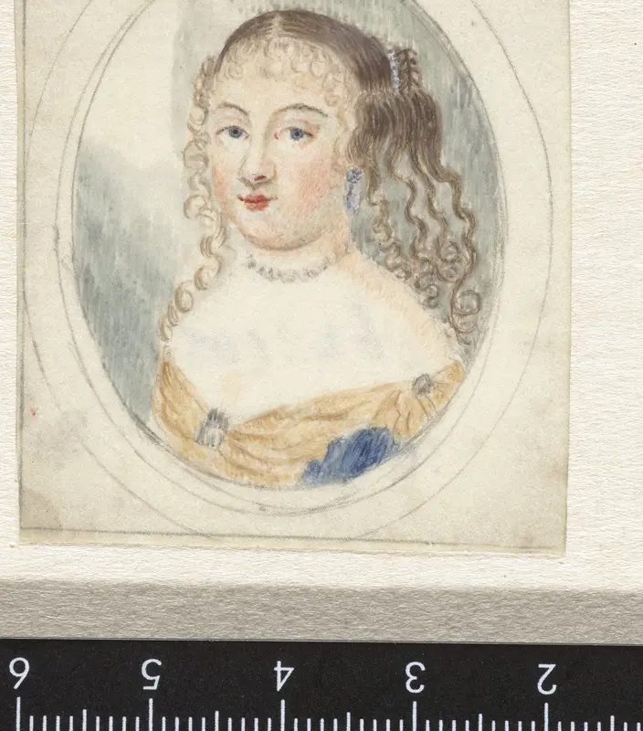 Dame met krullend haar Wall Art by Unknown - High-Resolution Digital Print