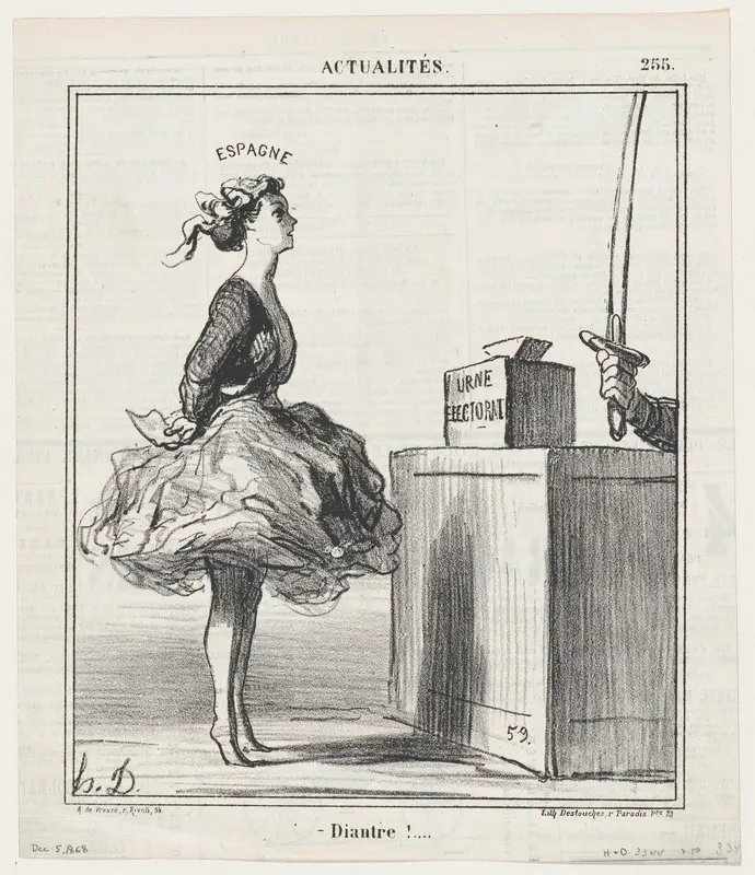 Damnation!..., from "News of the Day" Wall Art by Honoré Daumier - High-Resolution Digital Print