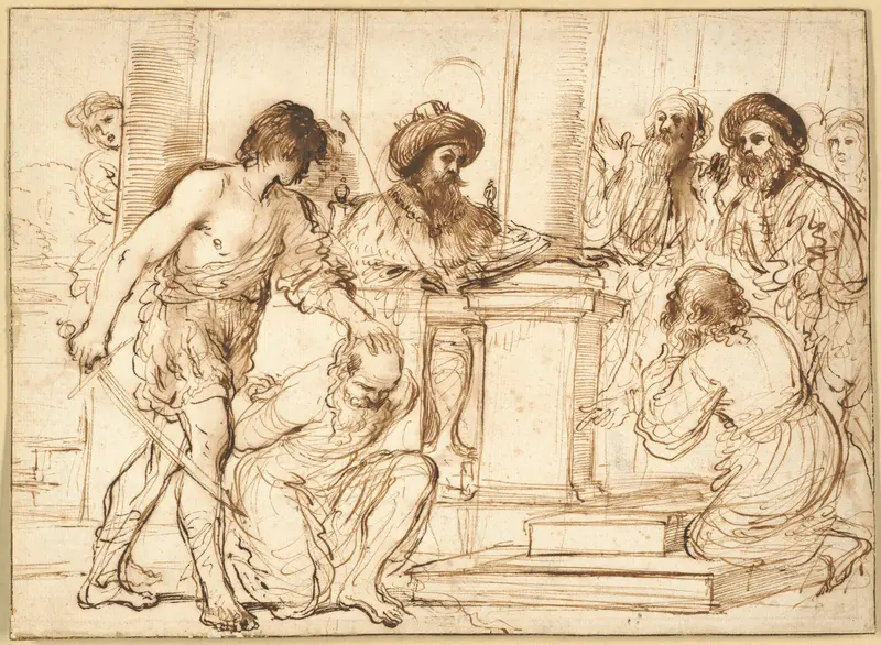 Damon and Pythias Wall Art by Guercino - High-Resolution Digital Print