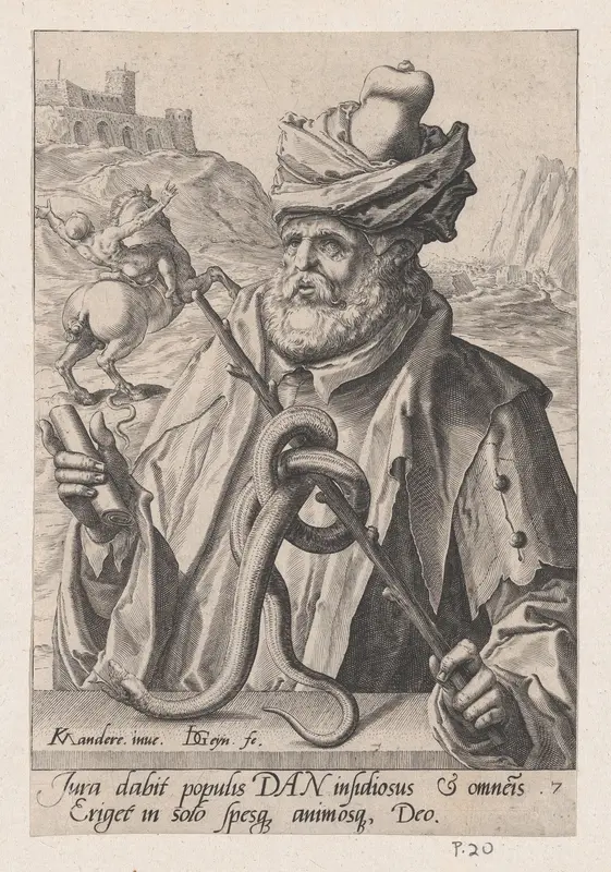 Dan, from The Twelve Sons of Jacob Wall Art by Jacques de Gheyn II - High-Resolution Digital Print