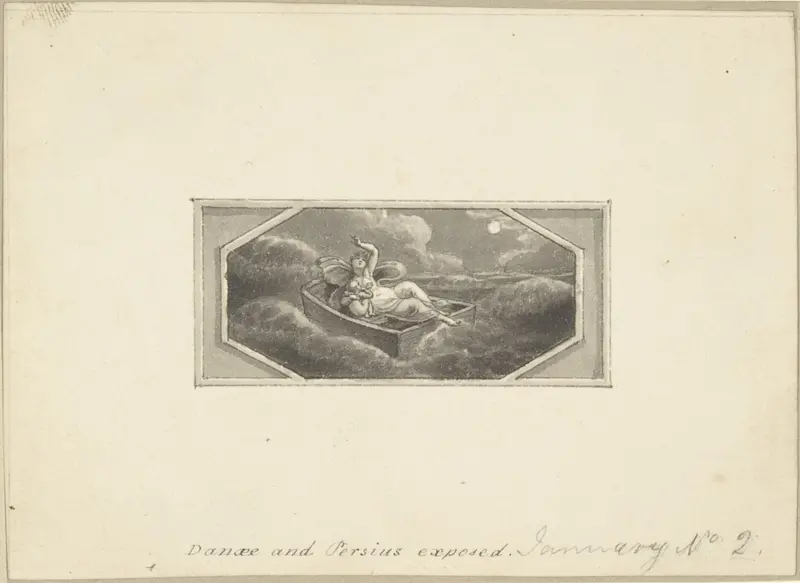 Danae and Perseus Exposed Wall Art by Edward Francis Burney - High-Resolution Digital Print