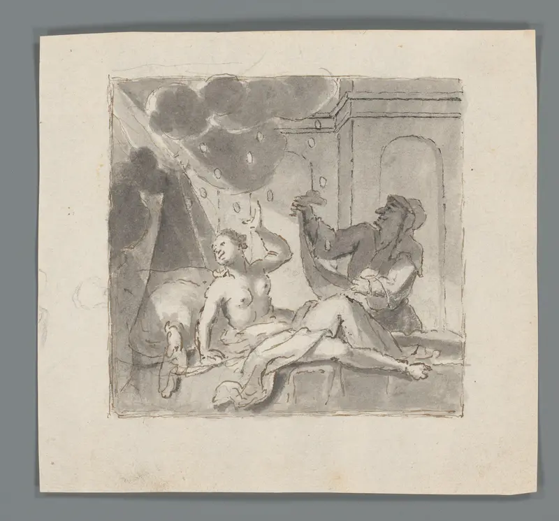 Danaë en Jupiter Wall Art by Matthijs Balen (1684-1766) - High-Resolution Digital Print
