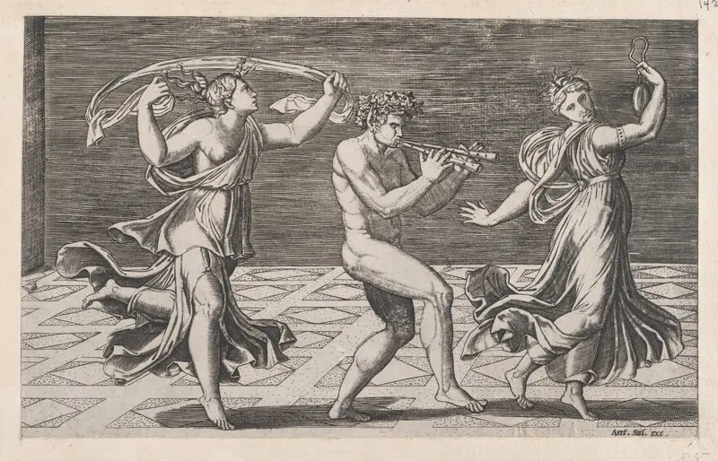 Dance of Fauns and Bacchants, from "Speculum Romanae Magnificentiae"