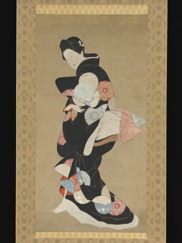Dancer Wall Art by Hishikawa Moronobu 菱川師宣 - High-Resolution Digital Print