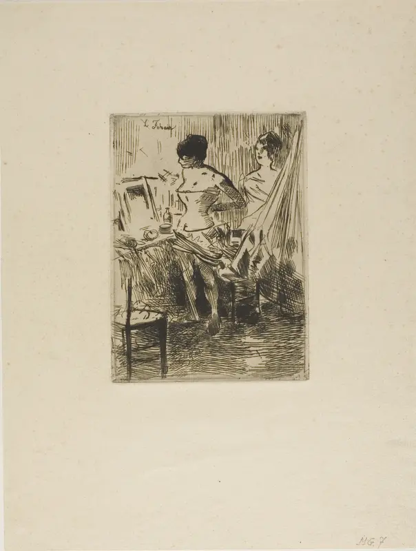 Dancers in their Dressing Room Wall Art by Jean Louis Forain - High-Resolution Digital Print