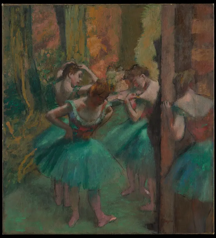 Dancers, Pink and Green Wall Art by Edgar Degas - High-Resolution Digital Print