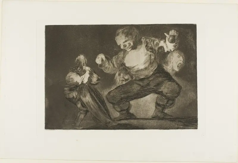 Dancing Giant, from Disparates, published as plate 4 in Los Proverbios Wall Art by Francisco José de Goya y Lucientes - High-Resolution Digital Print